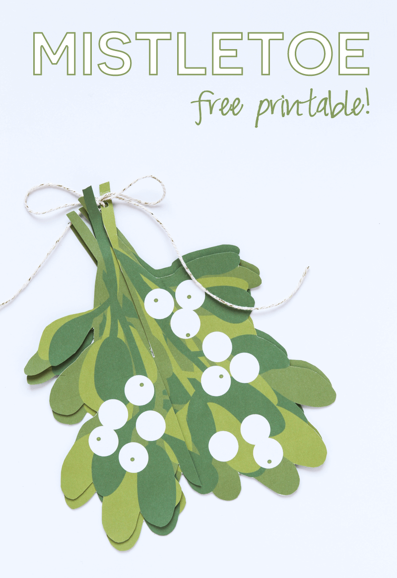 Mistletoe Printable Mistletoe Printable