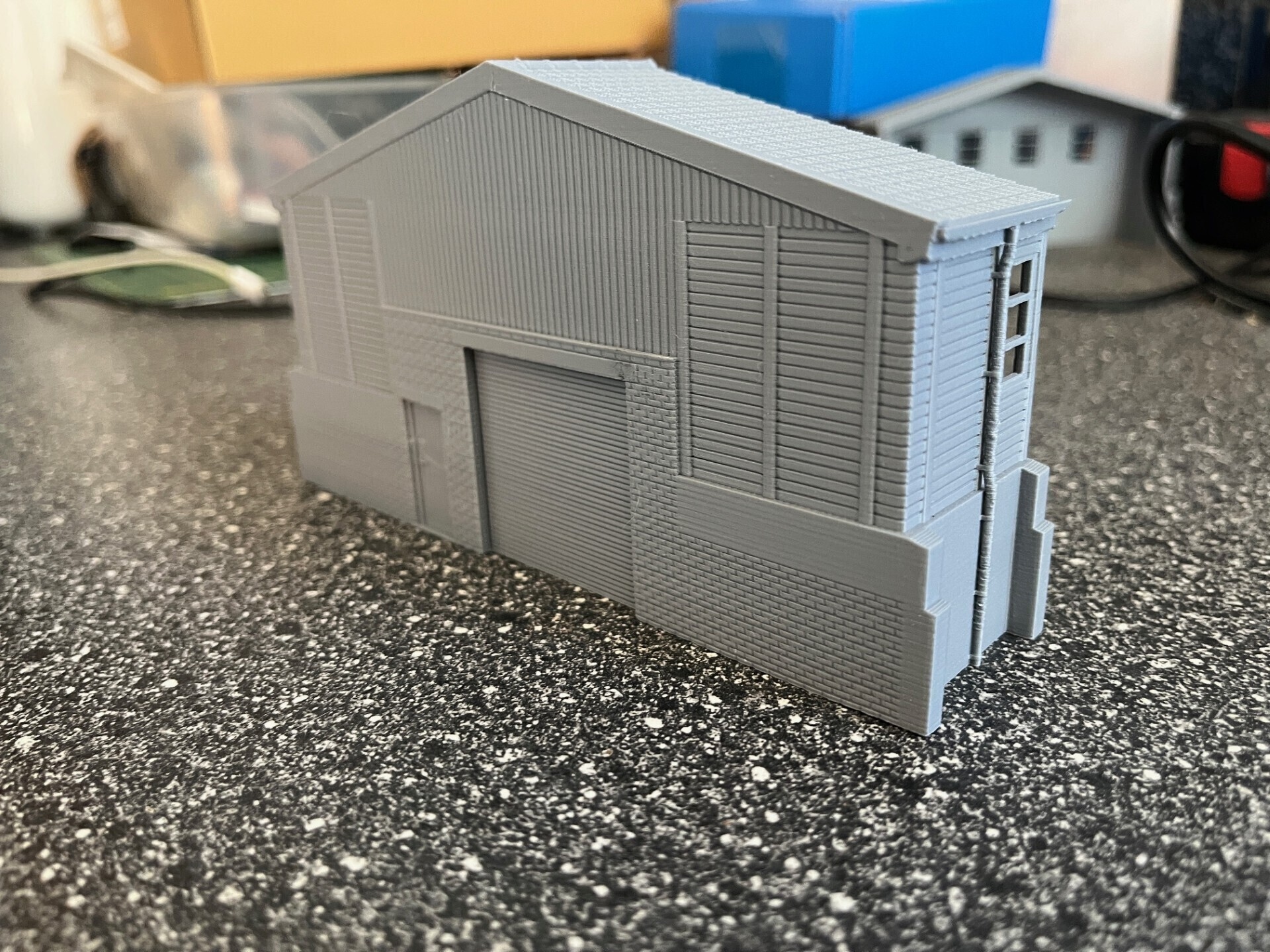 Model Railway Low Relief Industrial Building 3 Front Model Railway Low Relief Industrial Building 3 Front