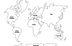 Montessori World Map And Continents Printables