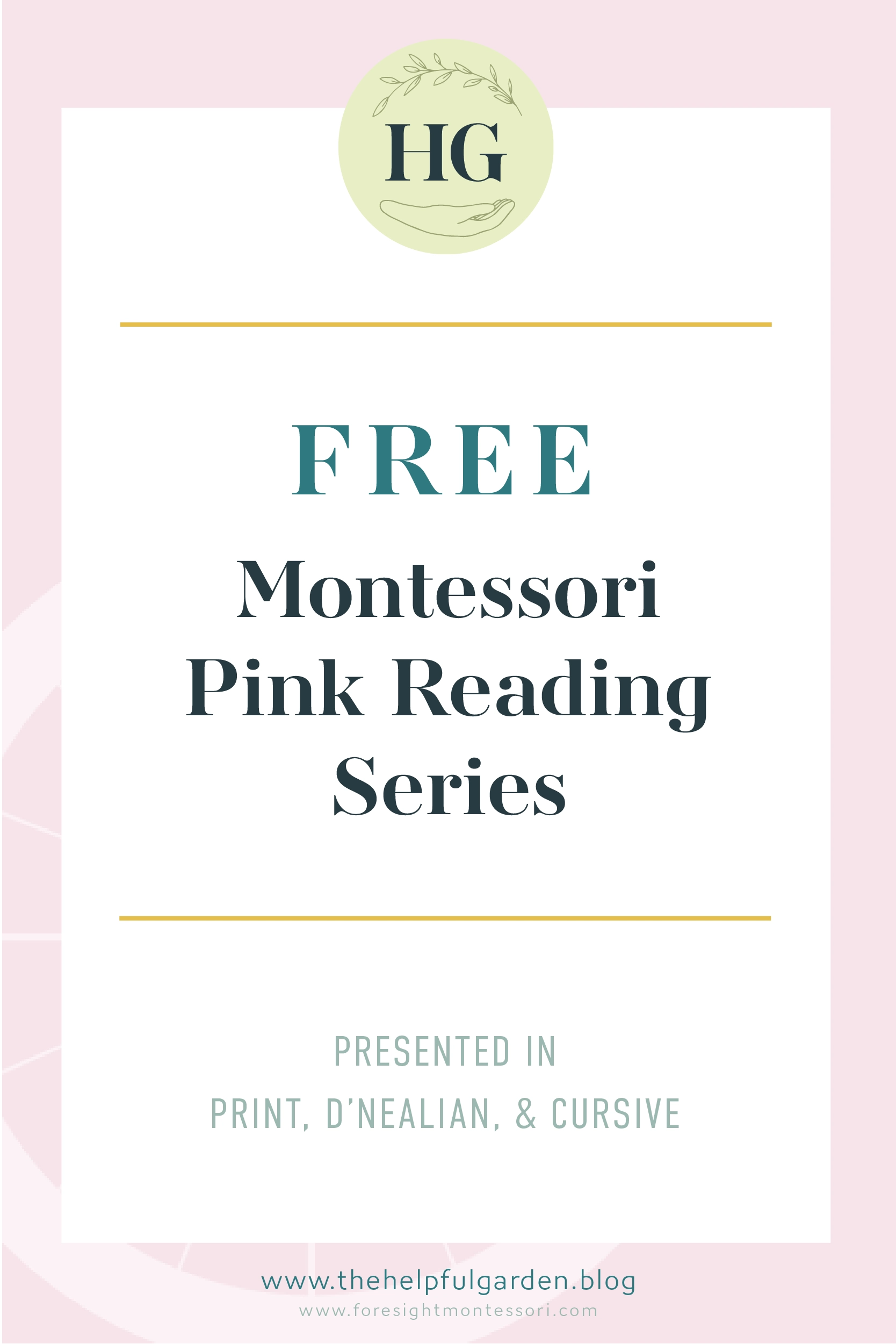 Montessoripinkreadingseries