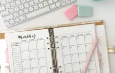 Monthly Calendar Free Printable Planner Insert