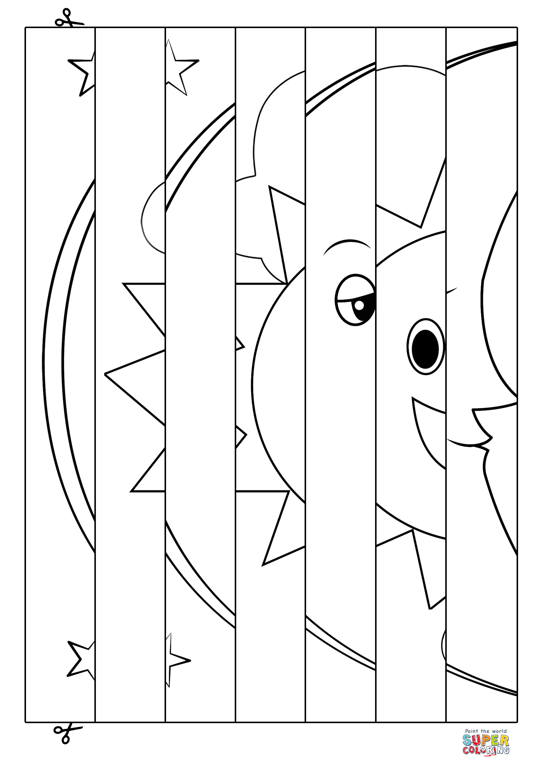 Moon And Sun Agamograph Template