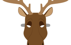 Moose Mask Template