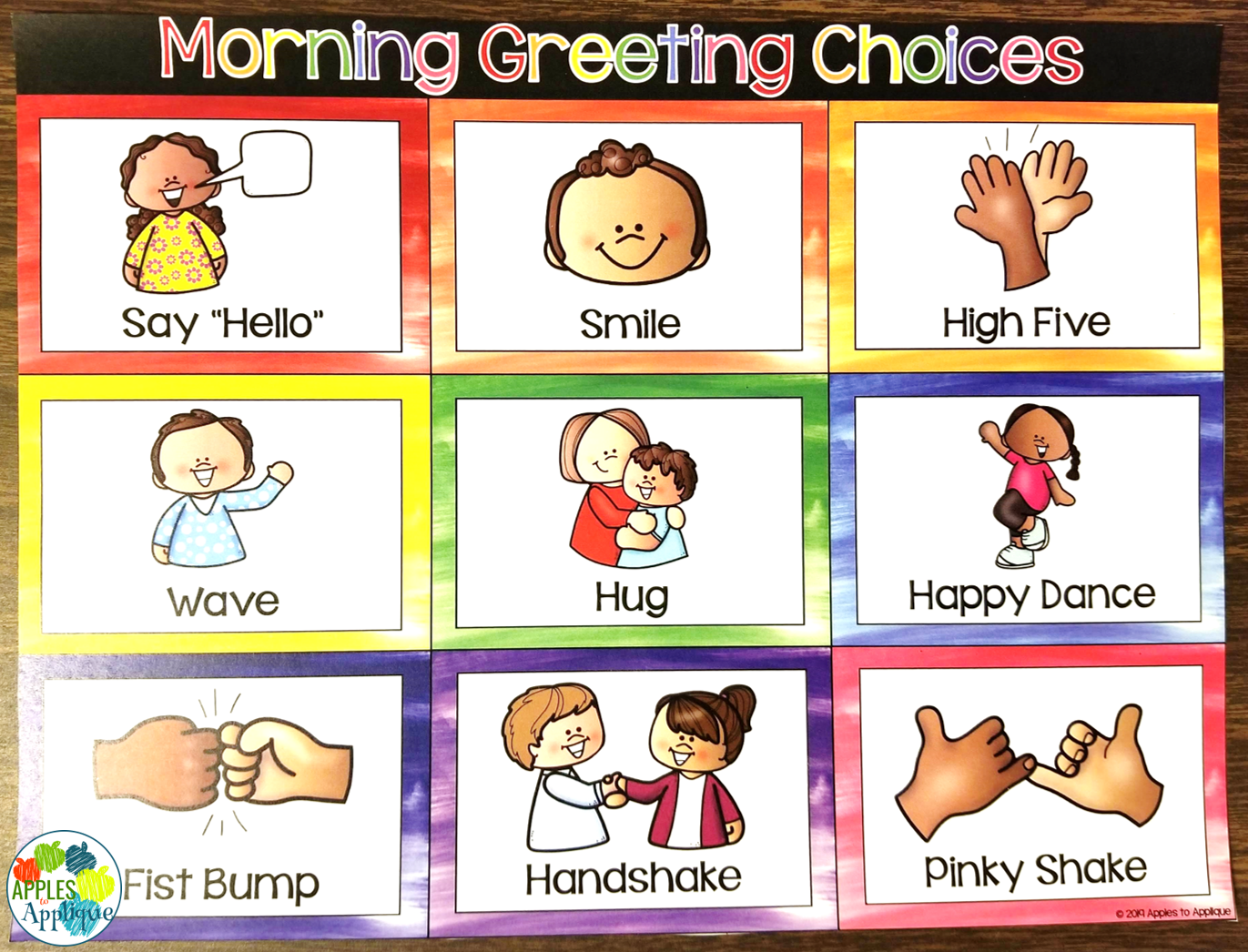 Morning Greeting Choices Free Printable