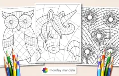 Mosaic Coloring Pages