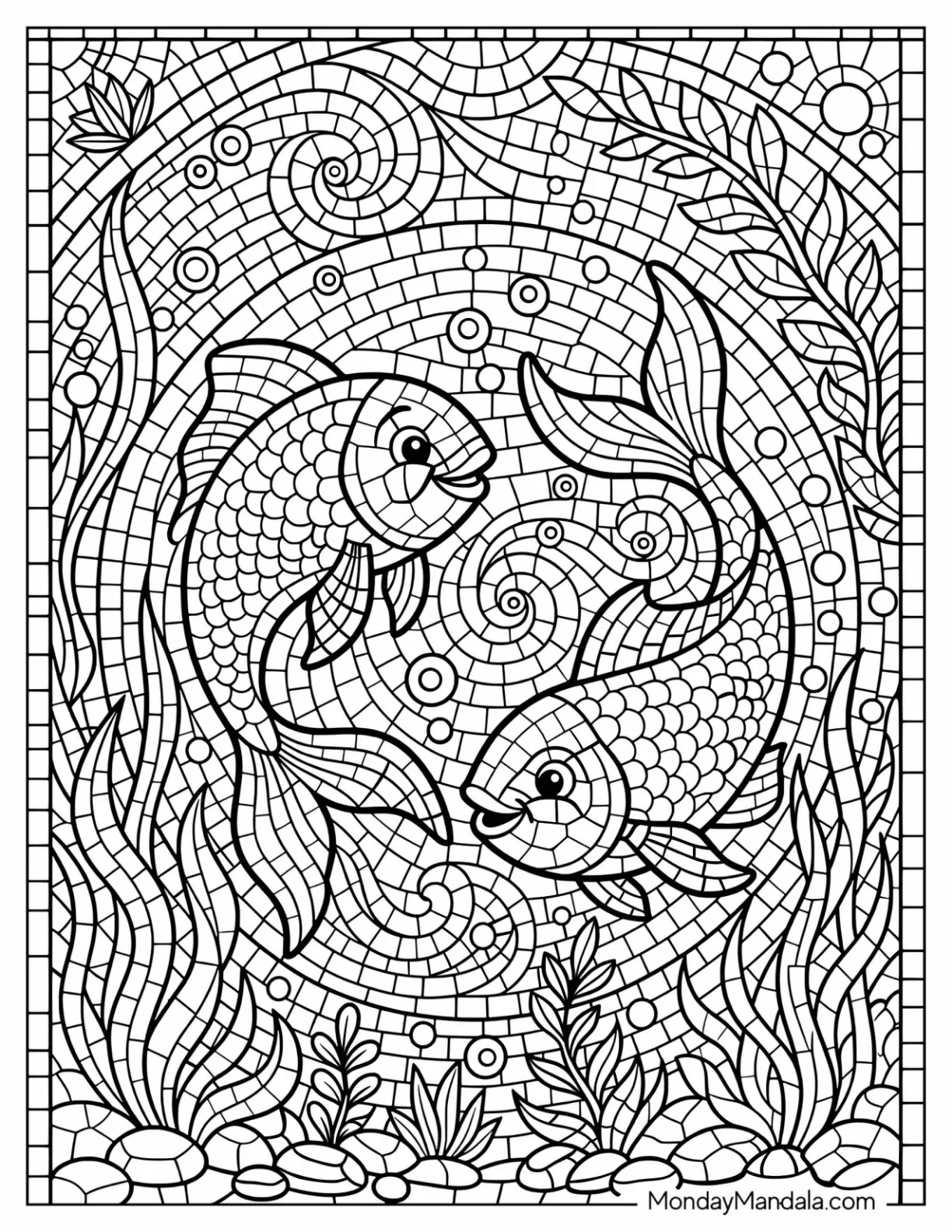 Mosaic Coloring Pages
