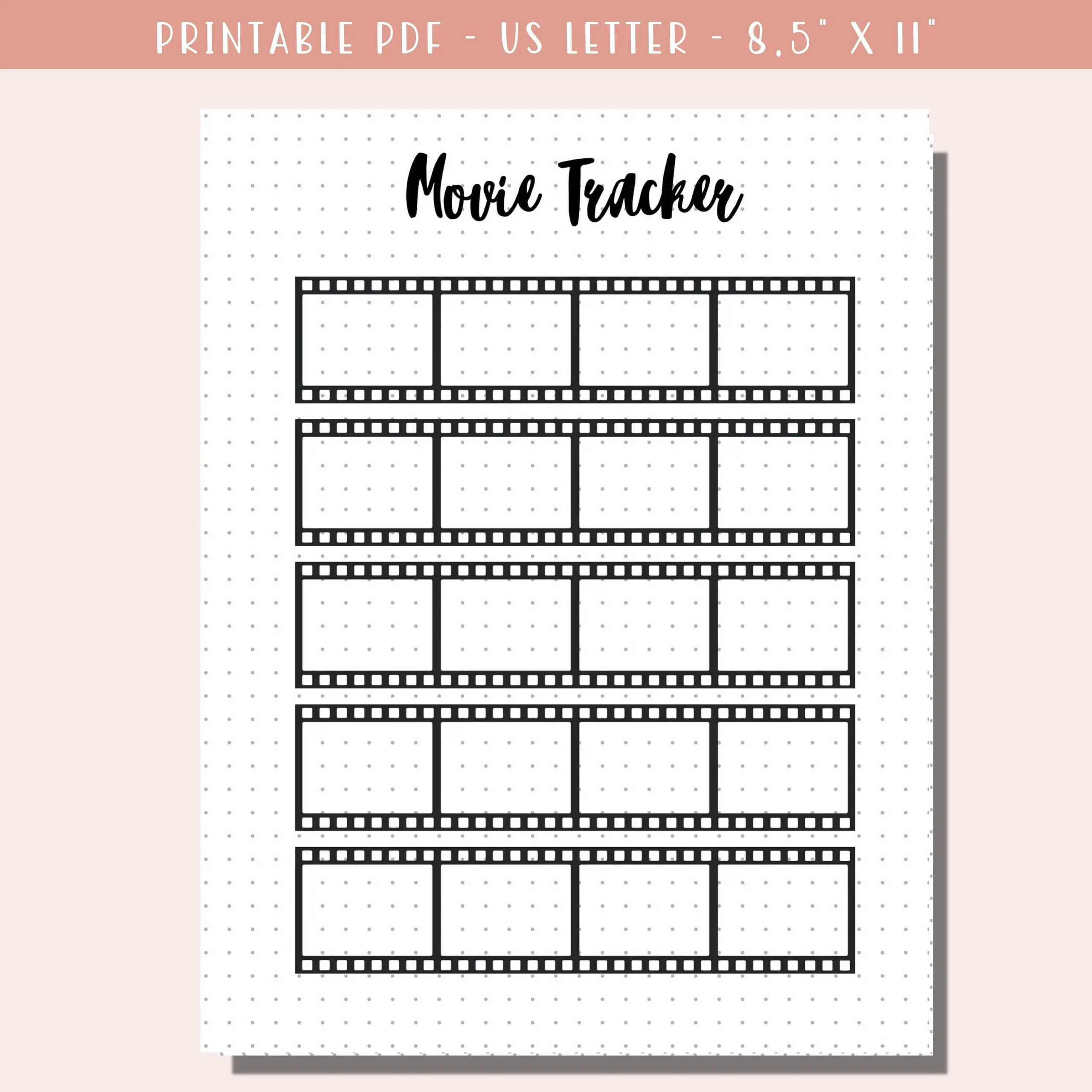 Movie Tracker Printable Movies Watched