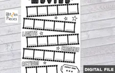 Movies Tracker Printable Log File For