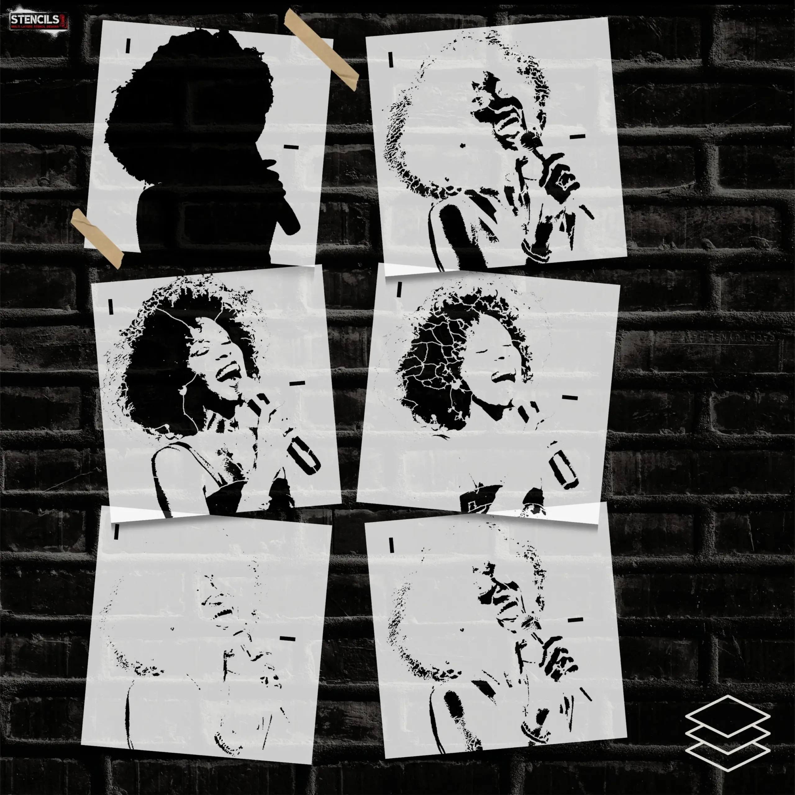 Multi Layers Stencils Pre Cut Digital Download