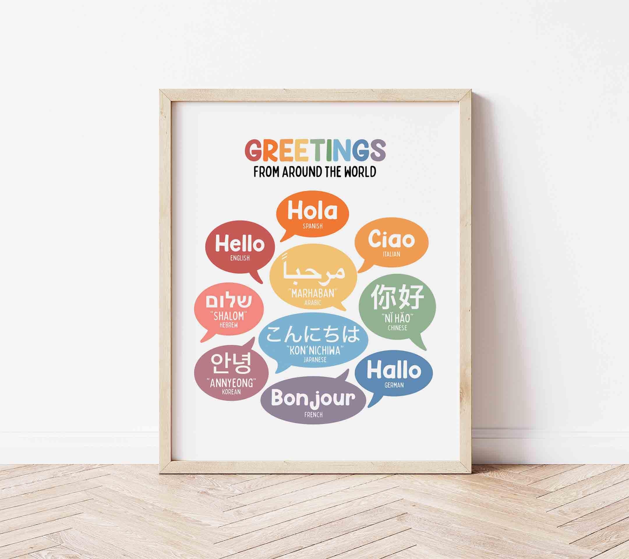 Multilingual Welcome Poster