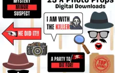 Murder Mystery Party Props Printable