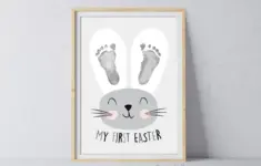 My First 1st Easter Footprint Handprint 26571