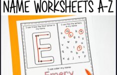 Name Practice Worksheets Editable