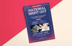National Night Out Flyer Templates Canva