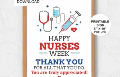 National Nurses Week Printable Signs