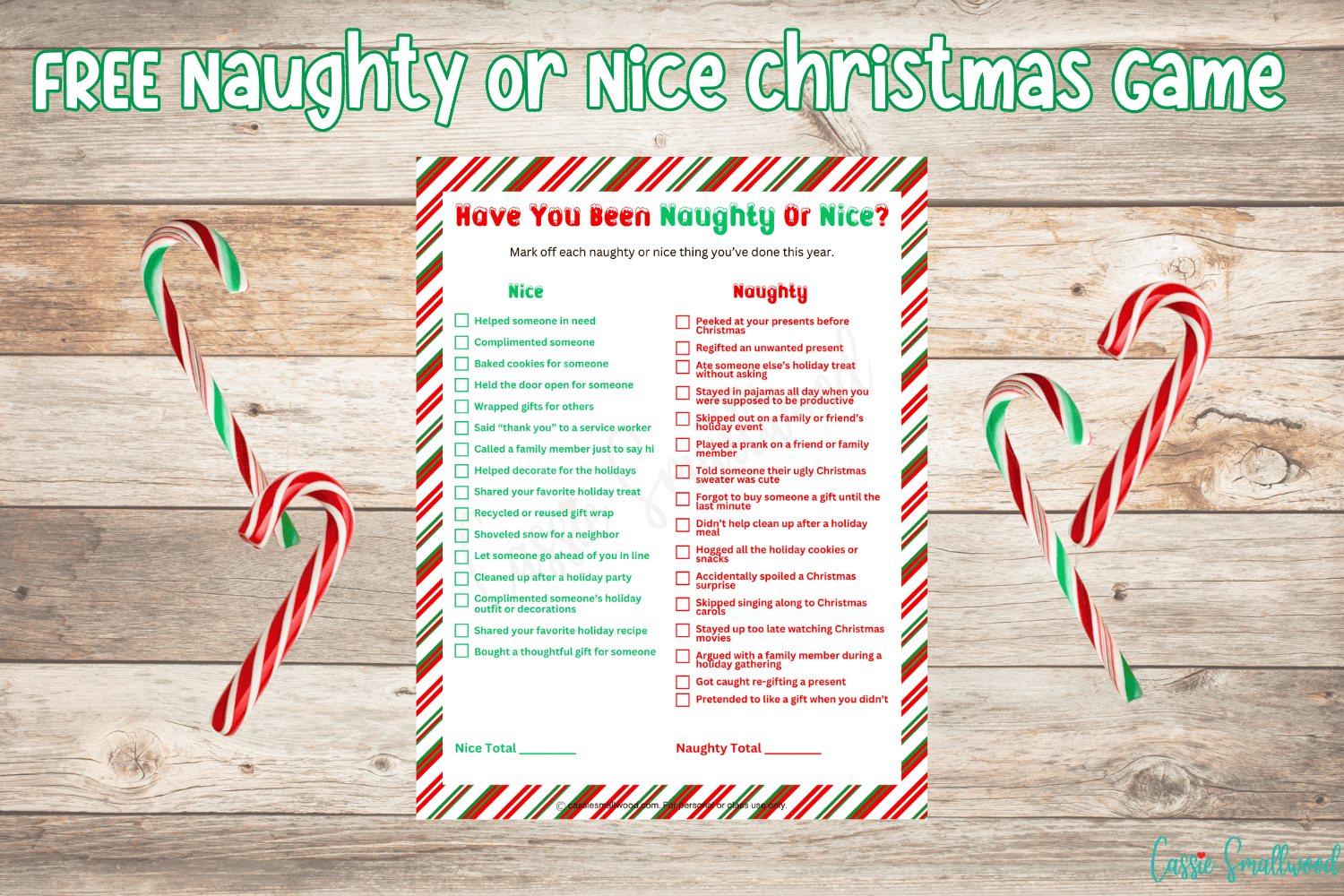 Naughty Or Nice Christmas Game Free Printable Naughty Or Nice Christmas Game Free Printable