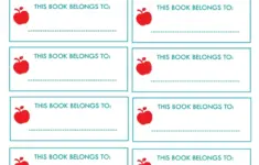 New Project Back To School Notebook And Book Labels
