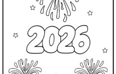 New Year Coloring Pages