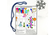 New Year Crossword Puzzle Printable