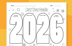 New Year Goals Template
