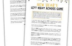New Year Left Right Across Game
