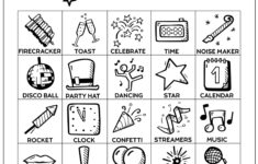 New Years Bingo Cards