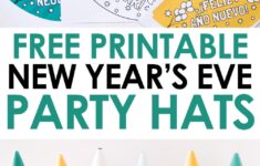 New Years Eve Party Hat Printables
