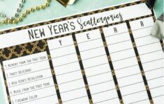New Years Eve Scattergories Game