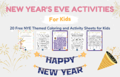 New Years Free Printables Coloring Activity Pages