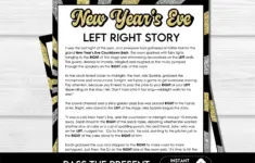 New Years Left Right Game Printable