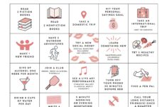 New Years Resolution Bingo Card