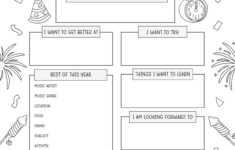 New Years Resolution Template For Kids