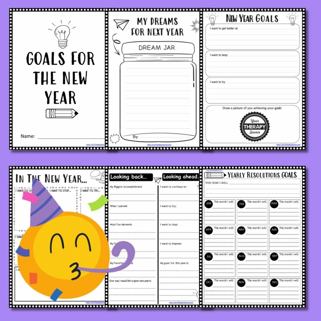 New Years Resolution Worksheet