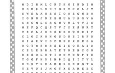 New Years Word Search Free Printable