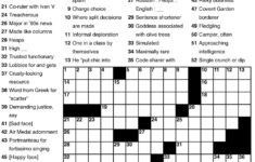 Newsday Crossword Stan Newman