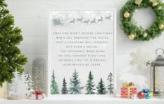 Night Before Christmas Free Printable Poem