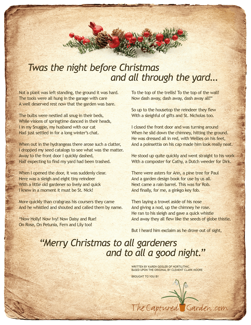 twas the night before christmas poem printable