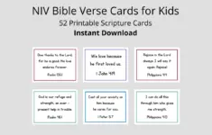 Niv Bible Verse Cards For Kids 52
