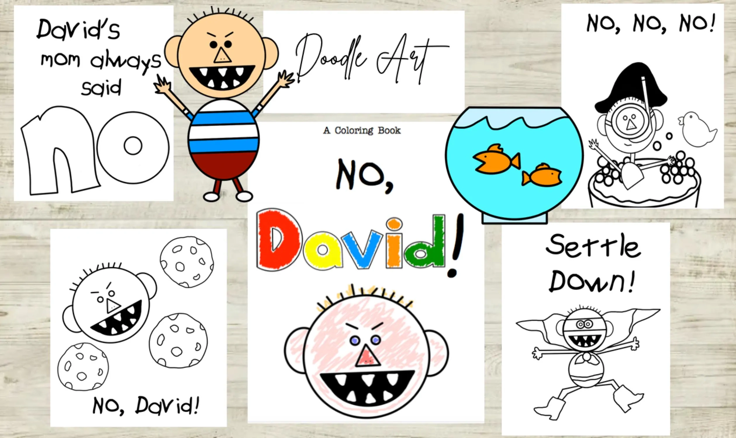 No David A Coloring Book No David A Coloring Book