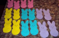 No Sew Peeps Bunny Bunting Banner