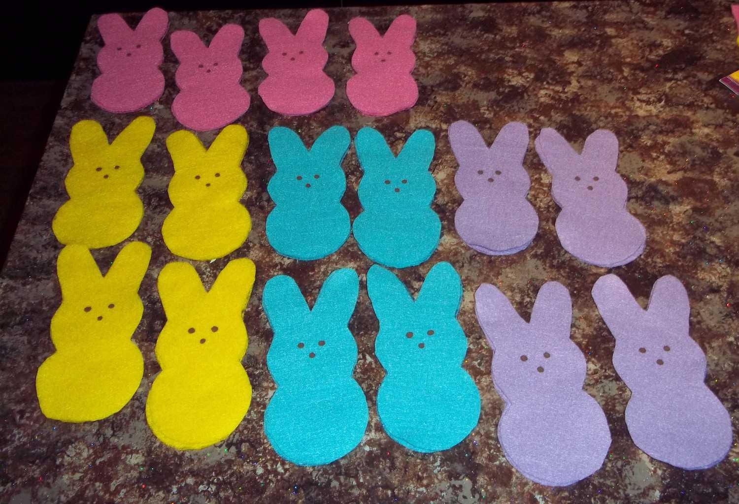 No Sew Peeps Bunny Bunting Banner No Sew Peeps Bunny Bunting Banner