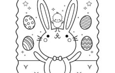 Nod Printable Coloring Page Easter