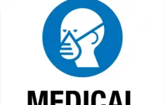 Notice Medical Isolation Portrait Wall Sign