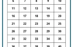 Number Charts From 1 10 To 1 100