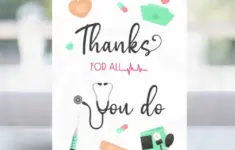 Nurse Appreciation Week Printable Thank You Card
