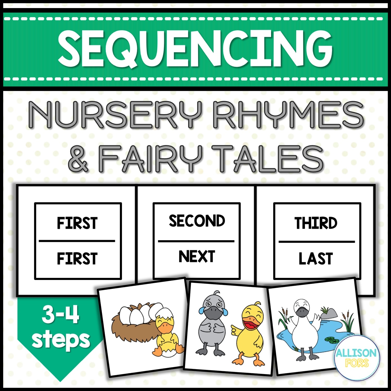 Nursery Rhymes Fairy Tales Sequencing
