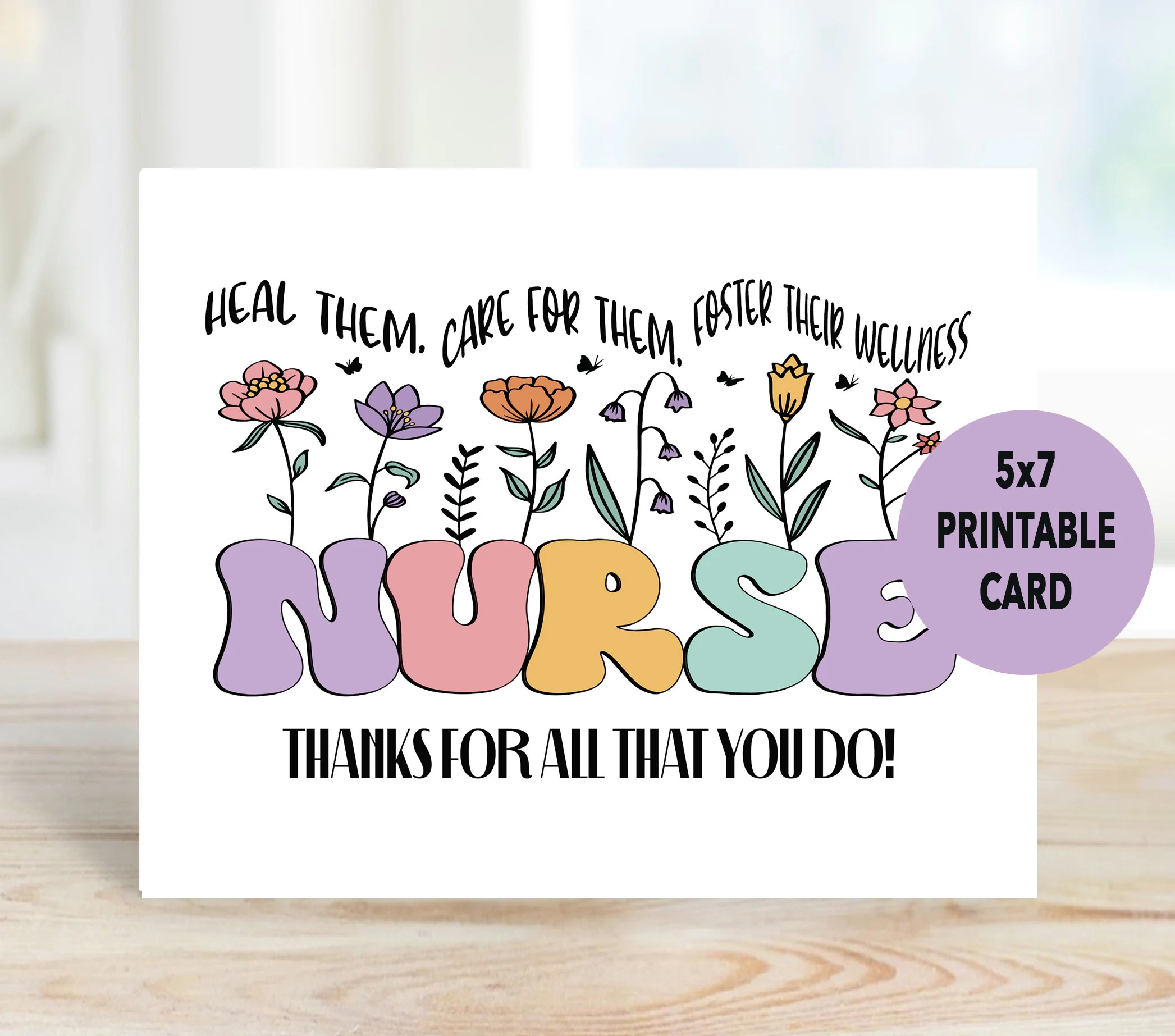Nurses Week Card Printable Happy Nurses