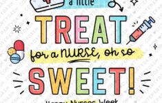 Nurses Week Tag Printable Instant Download Editable National Nurses Appreciation Treat Happy Nurse Week Gifts Thank You Nurses Cookies Tags