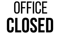 Office Closed Sign