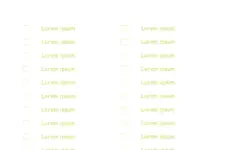 Office Supply List Template